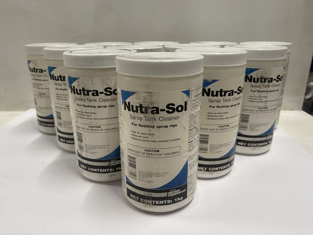 12 NUTRA-SOL SPRAY TANK CLEANER — NZ auction result