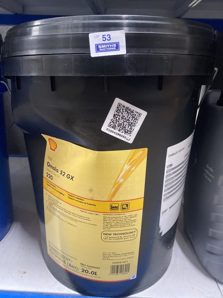 SHELL OMALA INDUSTRIAL GEAR OIL — NZ auction result