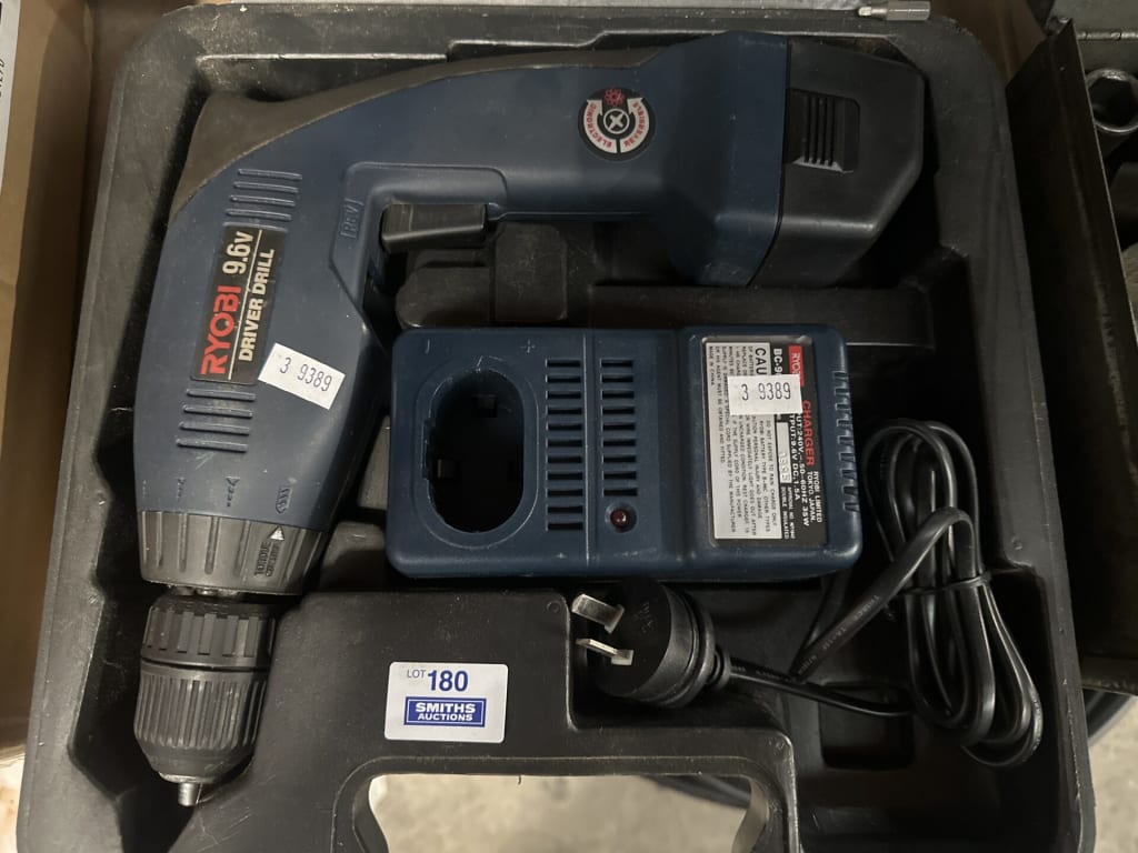 RYOBI 9.6V DRILL KIT — NZ auction result