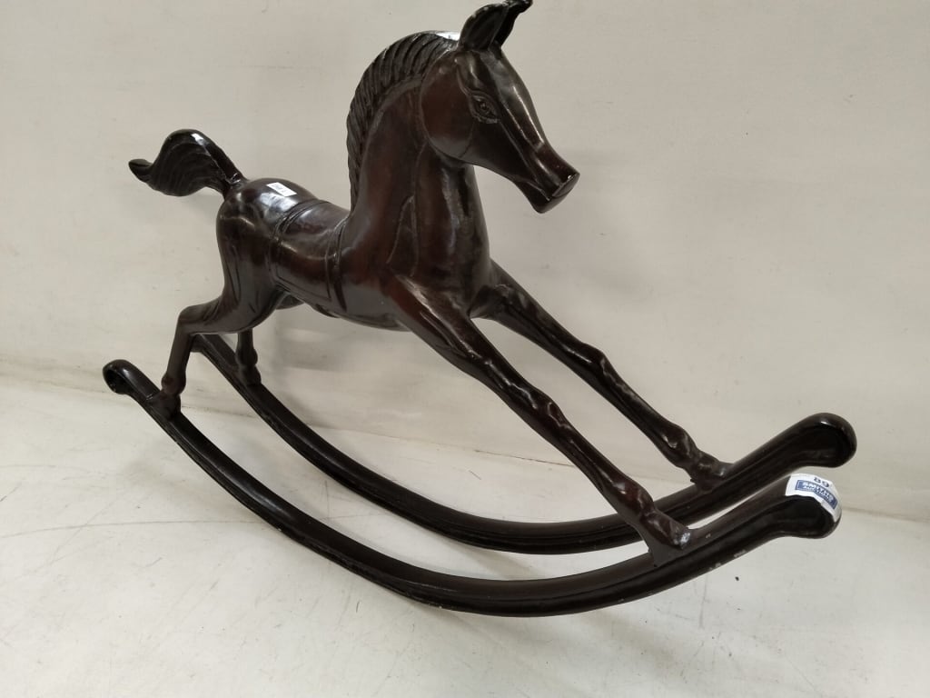 BRONZE ROCKING HORSE ORNAMENT — NZ auction result