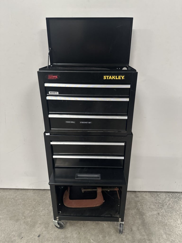 STANLEY 2PCE MOBILE TOOL CHEST — NZ auction result