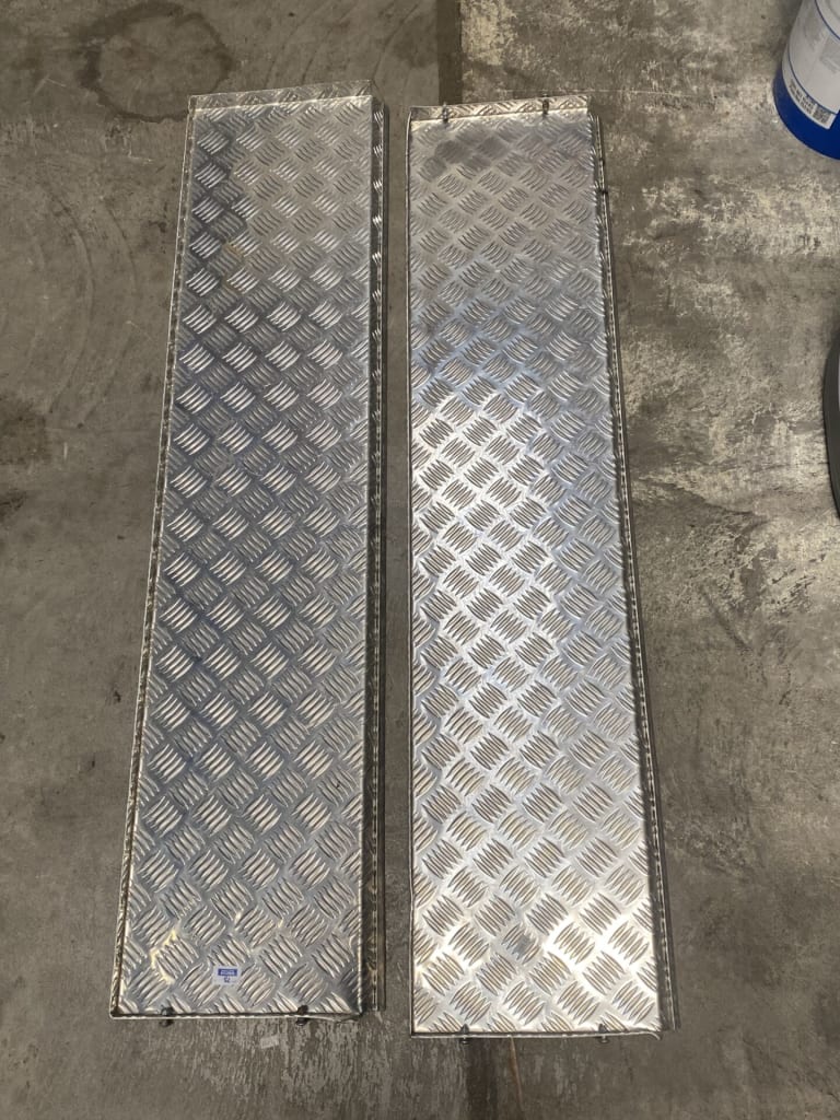 2 ALLOY CHECKER PLATE SHELVES — NZ auction result