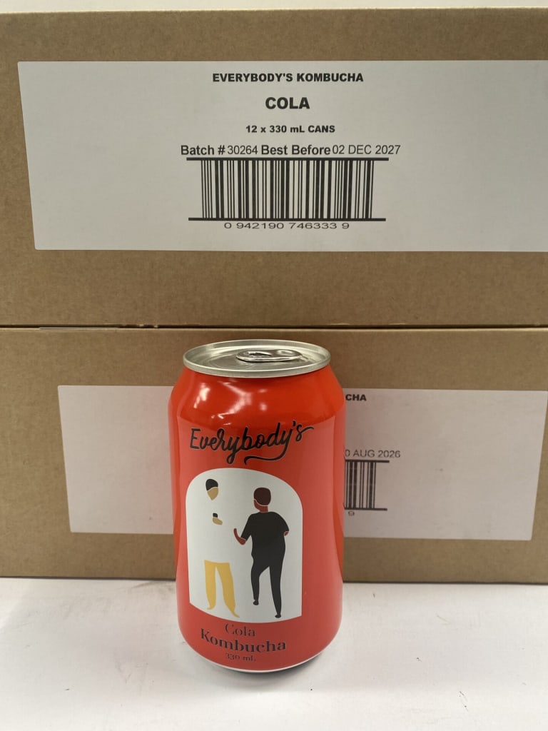 24 CANS EVERYBODYS KOMBUCHA COLA — NZ auction result