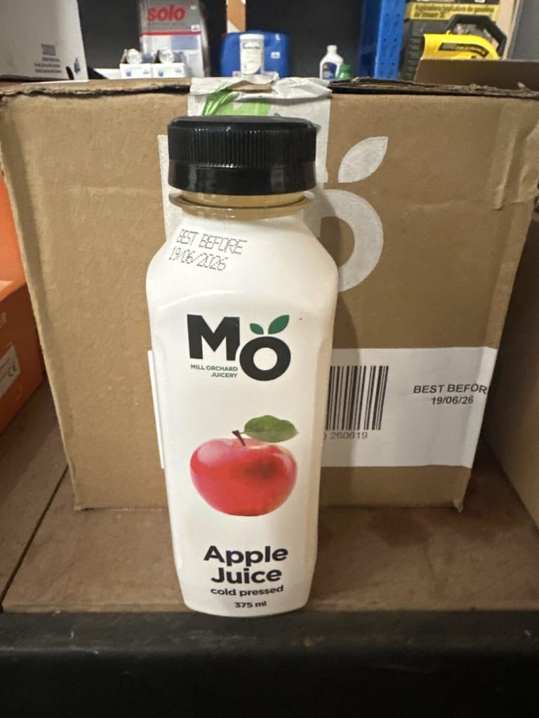 15 BOTTLES MILL ORCHARD APPLE JUICE 375ML — NZ auction result