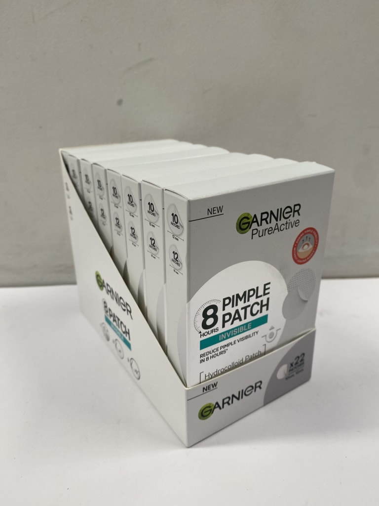8 PACKS OF GARNIER PURE ACTIVE PIMPLE PATCHES — NZ auction result