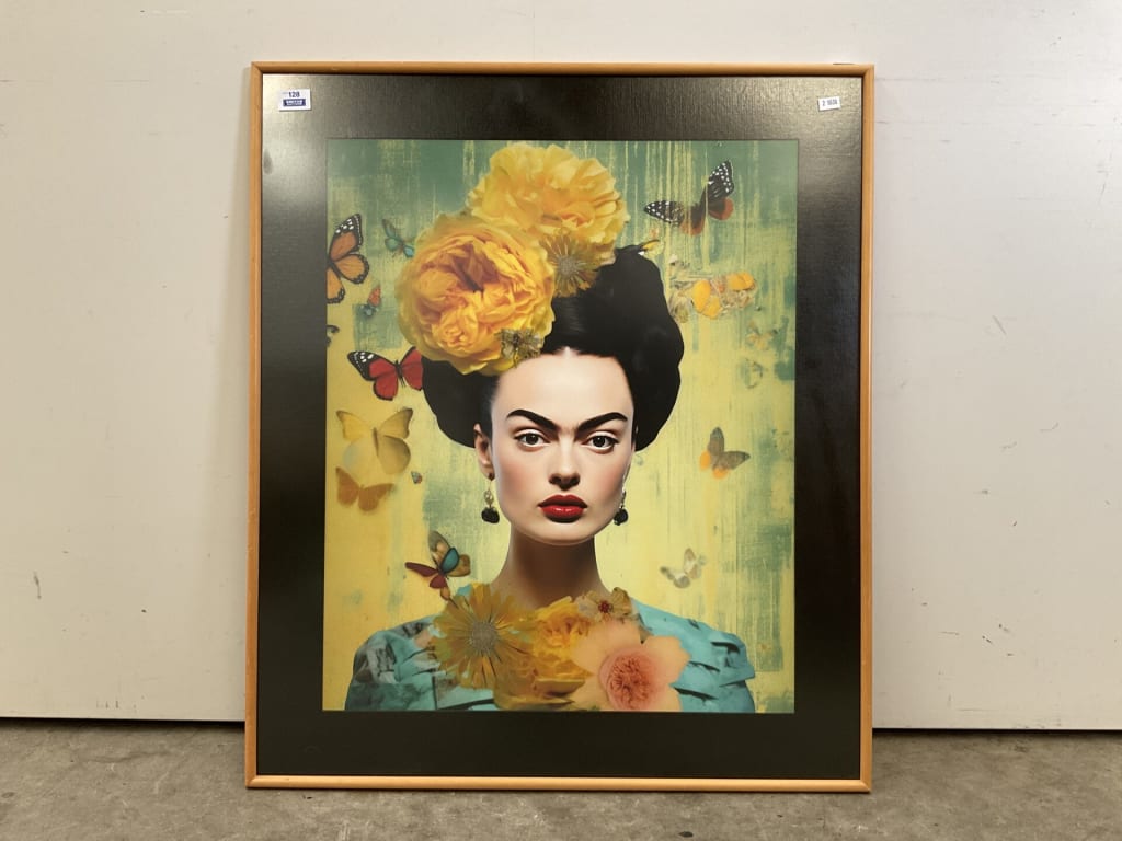 FRIDA KAHLO FRAMED PRINT — NZ auction result