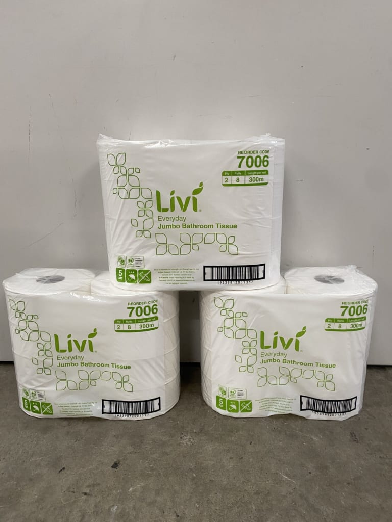 24 ROLLS LIVI JUMBO BATHROOM TISSUE — NZ auction result