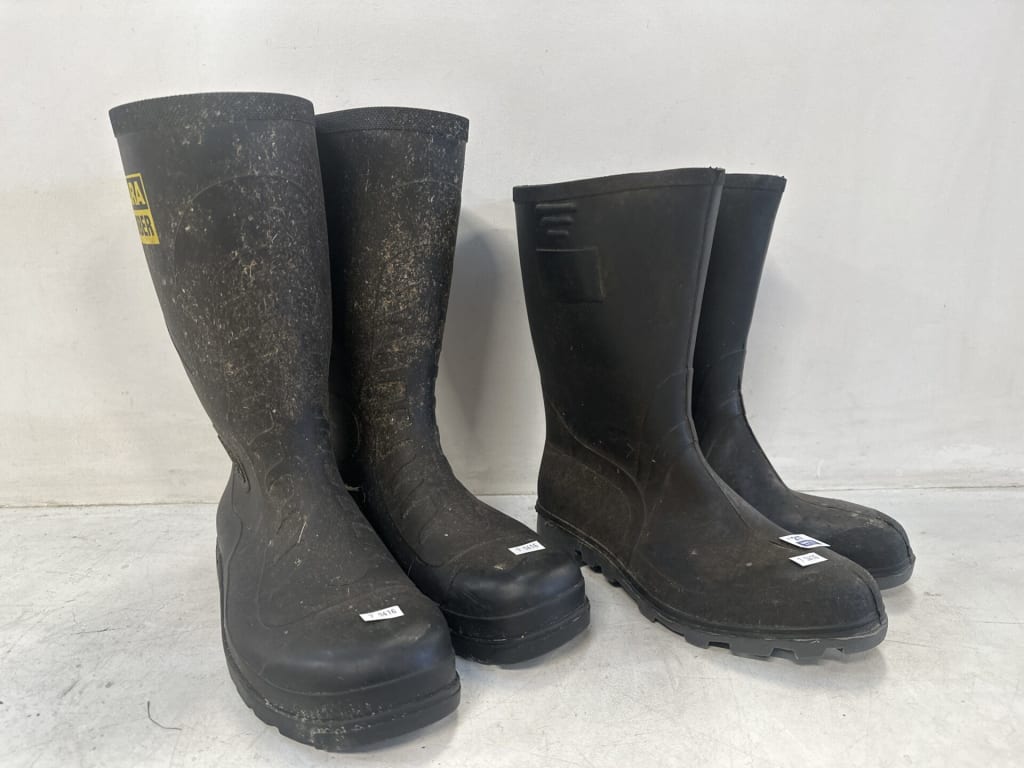 2 PAIRS OF GUMBOOTS — NZ auction result