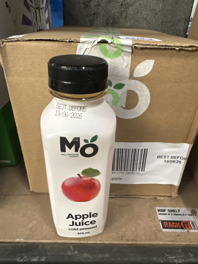 15 BOTTLES MILL ORCHARD APPLE JUICE 375ML — NZ auction result