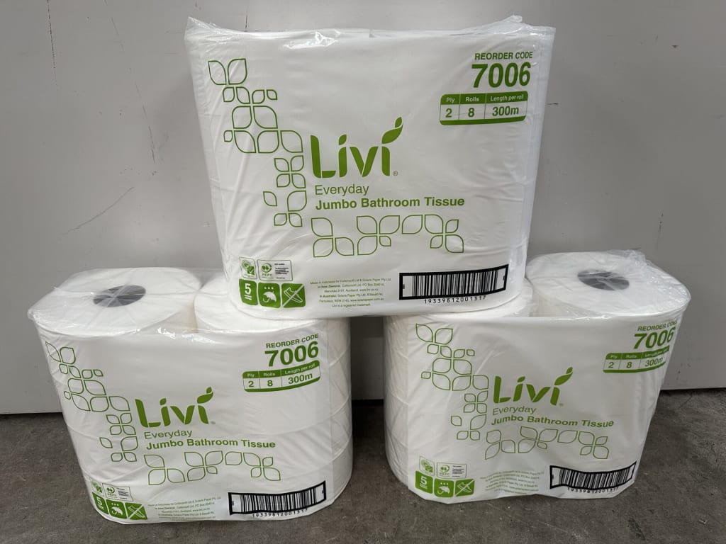 24 ROLLS LIVI JUMBO BATHROOM TISSUE — NZ auction result