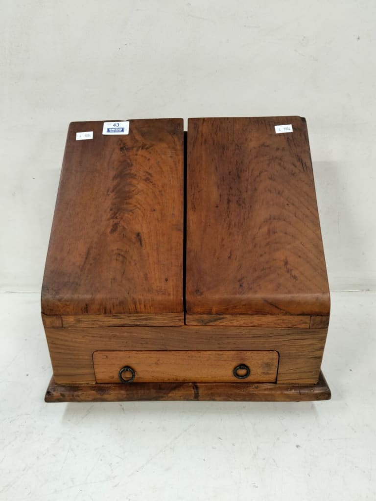 TEAK DESKTOP ORGANISER — NZ auction result