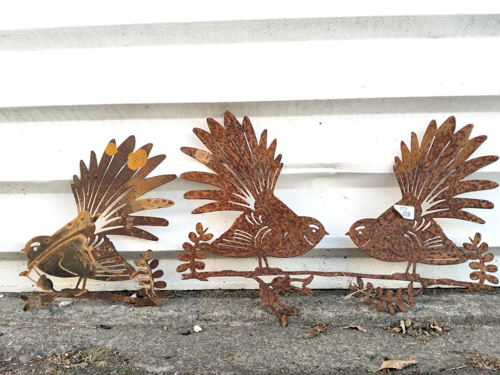 WALL ART - 2 FANTAIL — NZ auction result