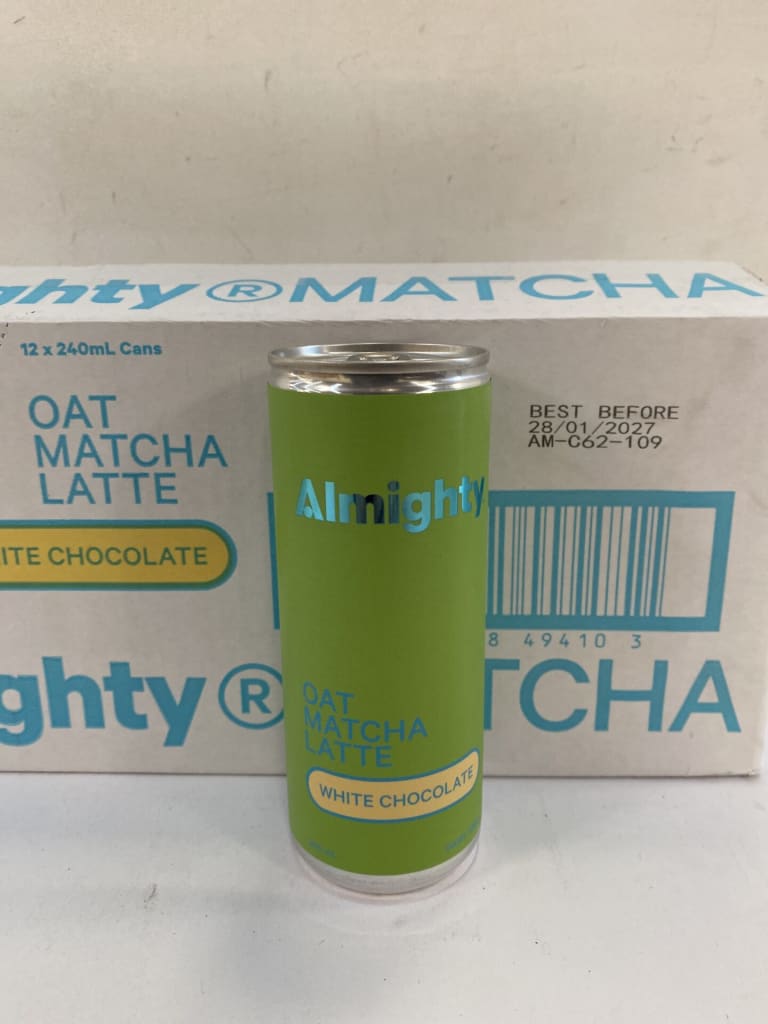 12 CANS ALMIGHTY MATCHA - WHITE CHOCOLATE — NZ auction result