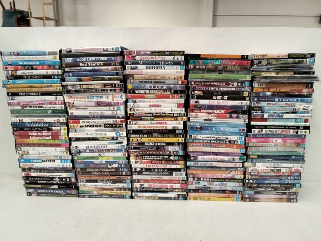 CRATE OF DVDS — NZ auction result