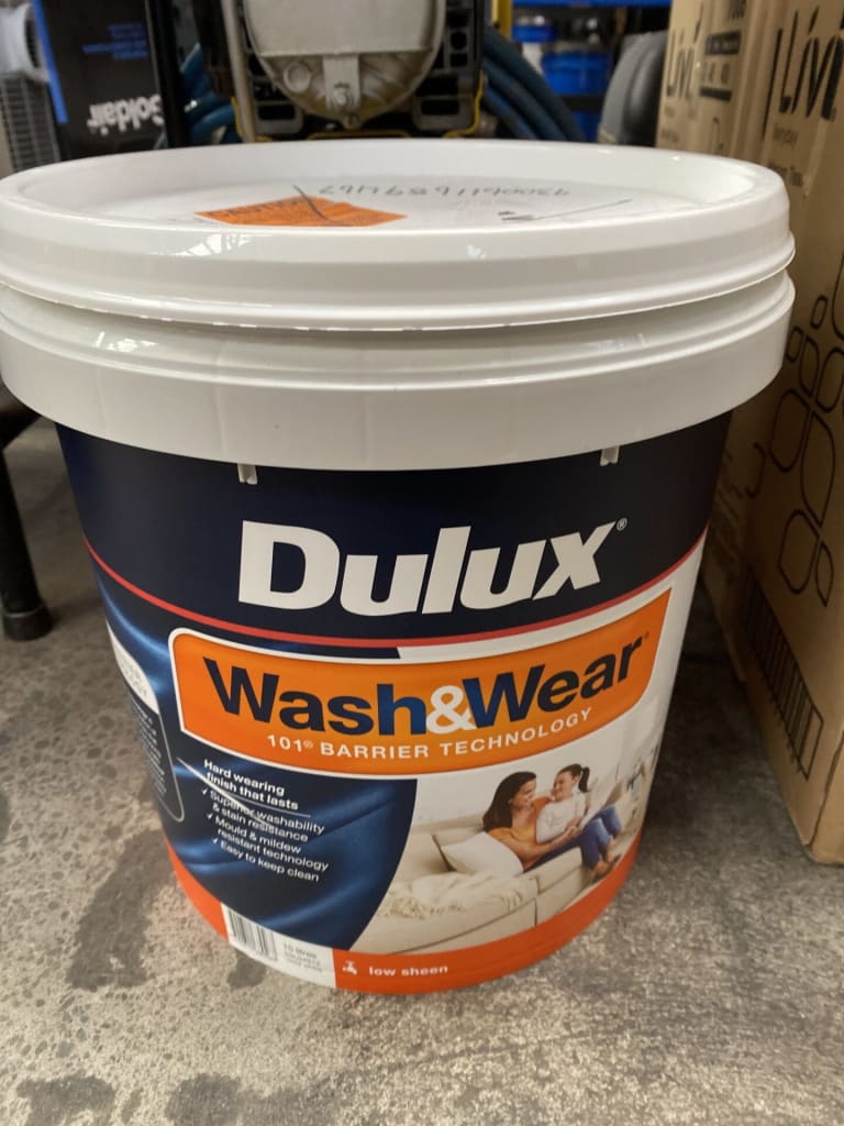MISTINTED DULUX WASH &amp; WEAR PAINT — NZ auction result