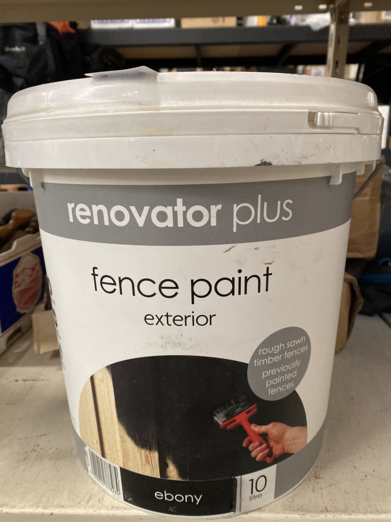 RENOVATOR PLUS FENCE PAINT - EBONY — NZ auction result