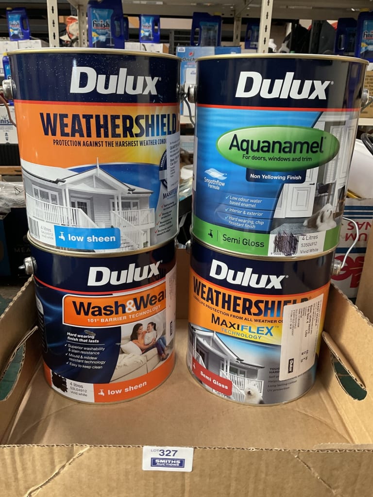 DULUX MISTINTED PAINT 4 X 4LITRES — NZ auction result