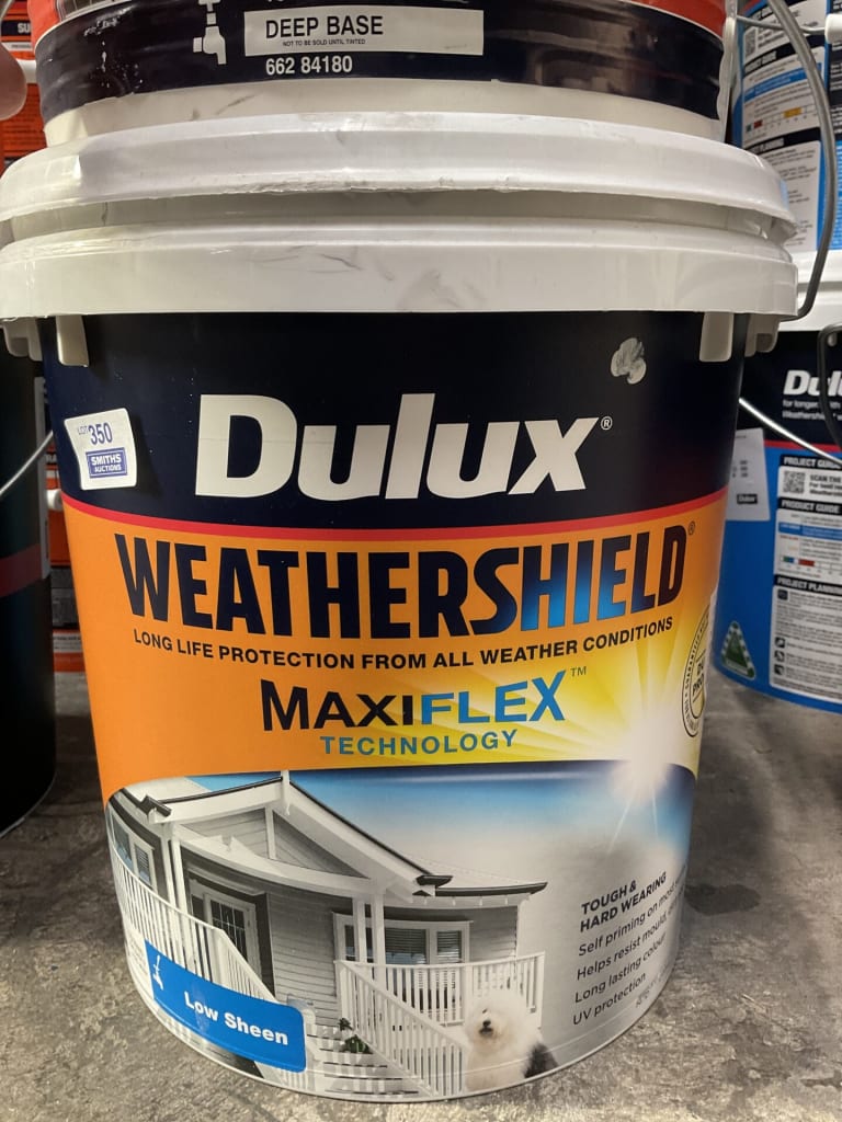 MISTINTED DULUX WEATHERSHIELD PAINT — NZ auction result