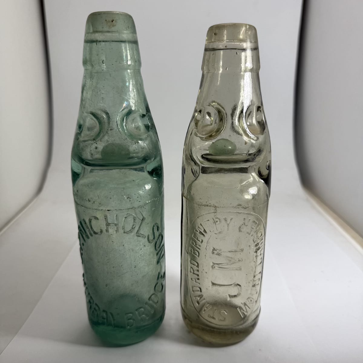 2 Codds: J. P. Nicholson Murray Bridge; Standard Brewery, JM, Mount Gambier. (South Australia)