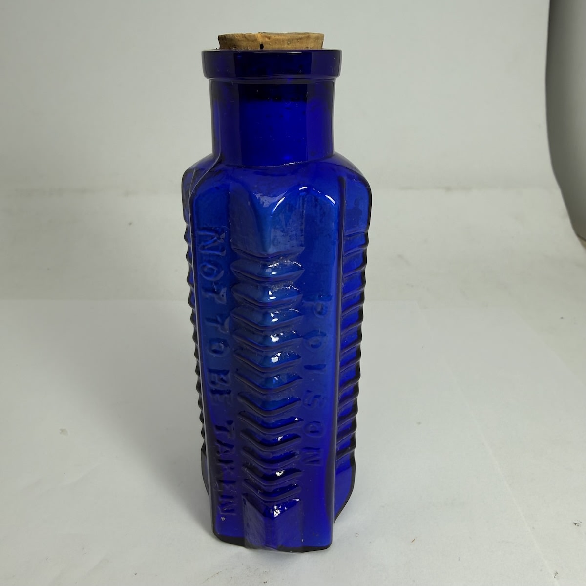Poison. Eton Star Poison. Not to be taken. Cobalt. 4 oz. 123 mm.