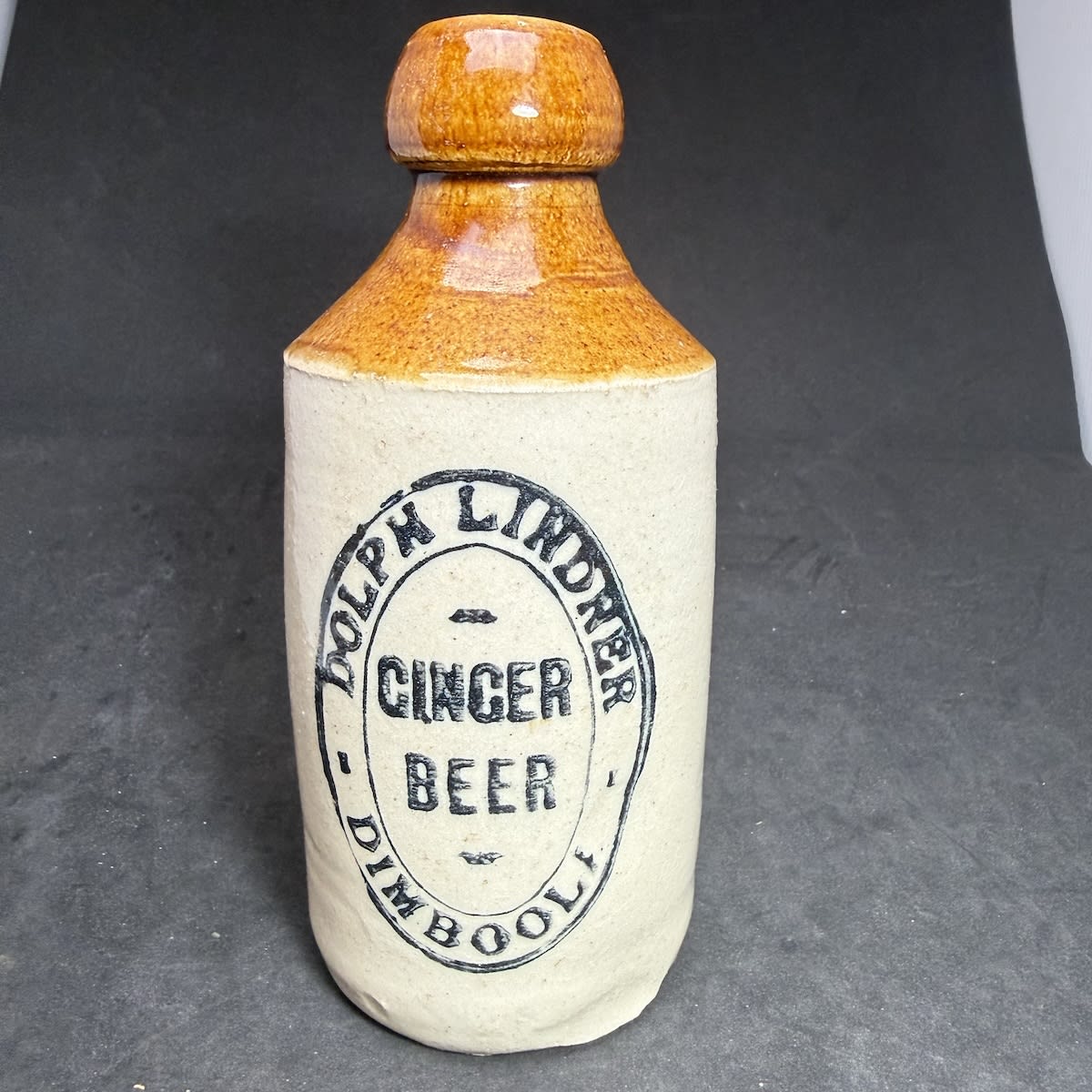 Ginger Beer. Dolph Lindner, Dimboola. No potters stamp. (Victoria)