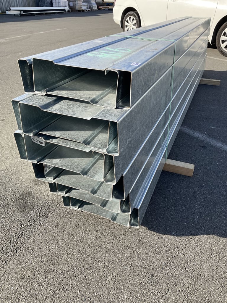 12 GALV PURLINS 300MM — NZ auction result