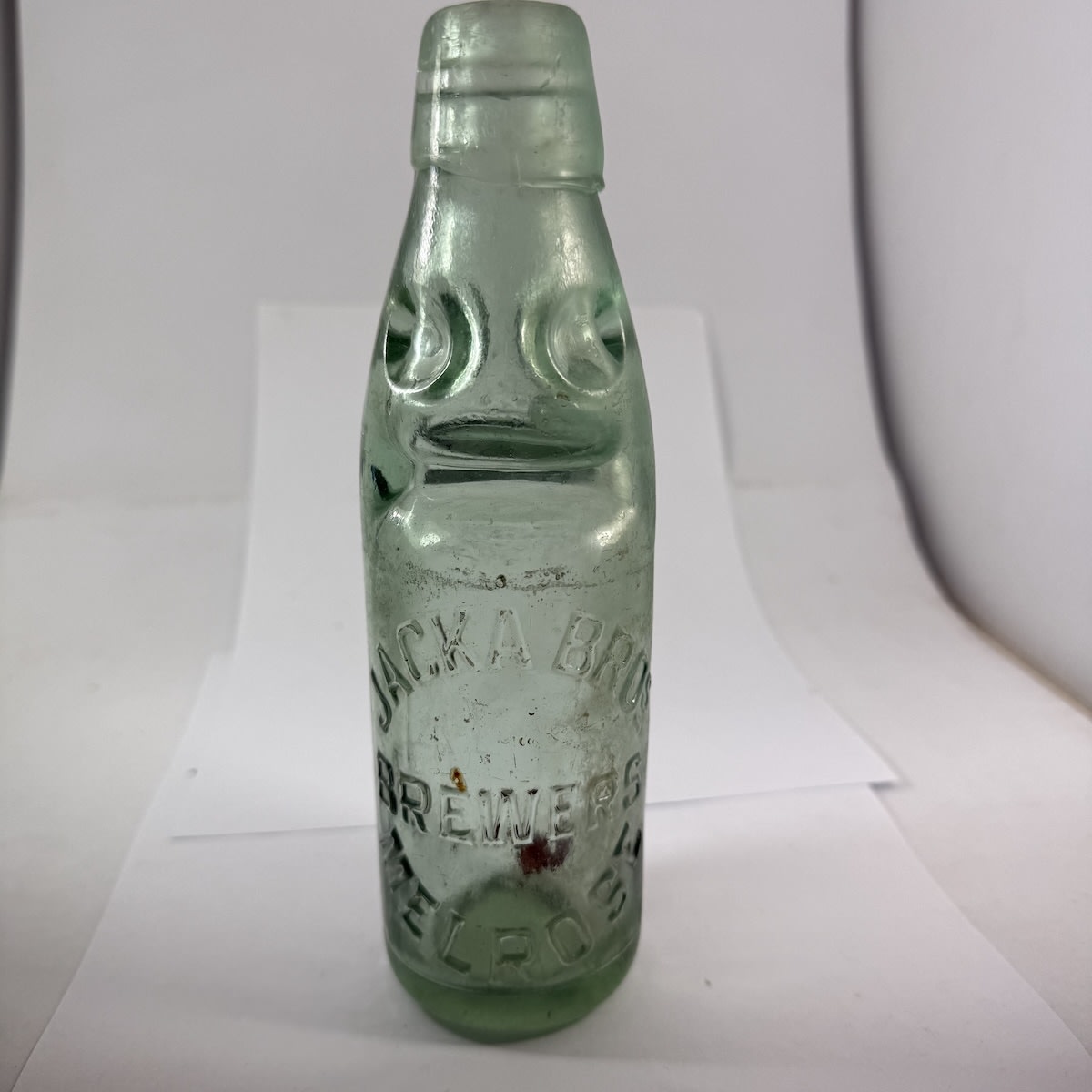 Codd. Jacka Bros., Brewers, Melrose. Dobson. Applied top. M base mark. 6 oz. (South Australia)