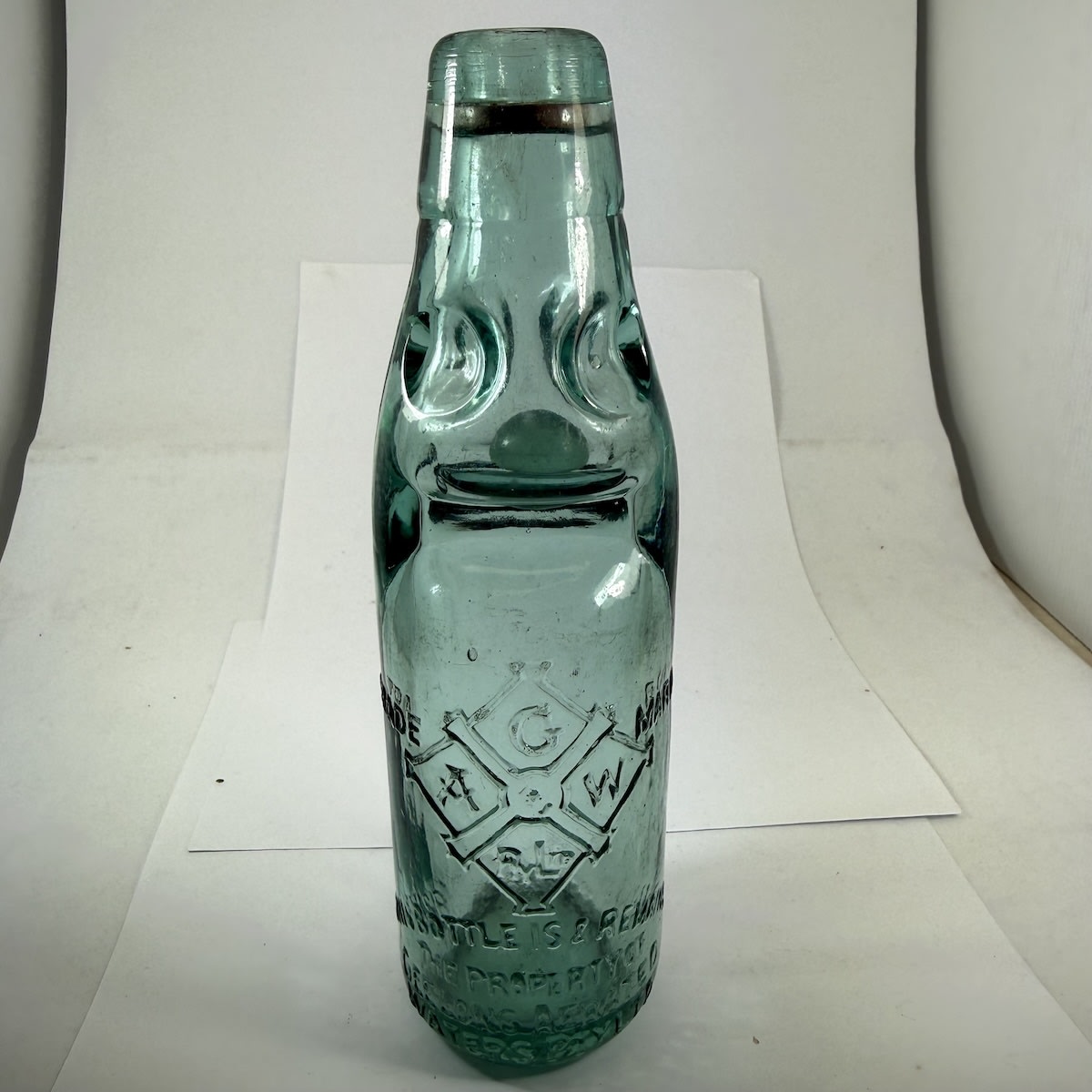 Codd. Geelong Aerated Waters Pty Ltd. Dobson. 6 oz. Blue-Aqua. (Victoria)