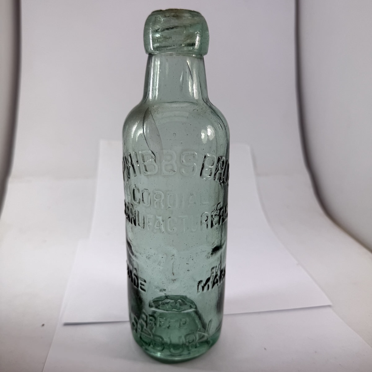 Internal Thread. Phibbs Bros Cordial Manufacturers, Albury. Eagle. Aqua. 10 oz. (New South Wales)