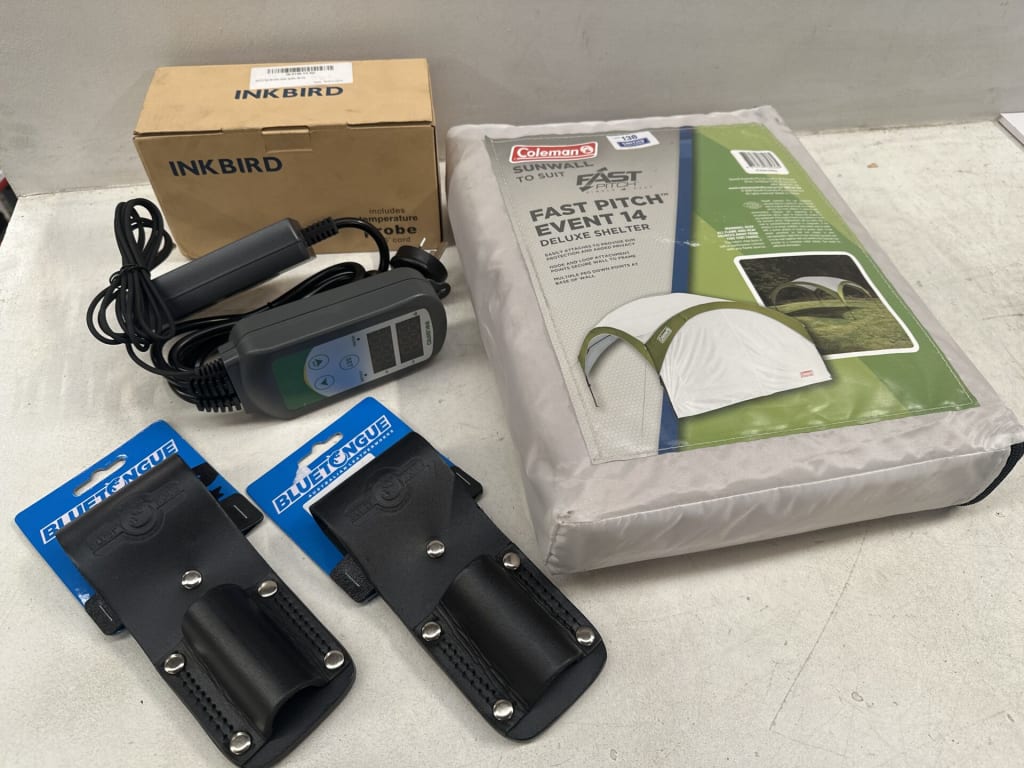 COLEMAN GAZEBO WALL - INKBIRD PROBE - 2 TOOL HOLDERS — NZ auction result