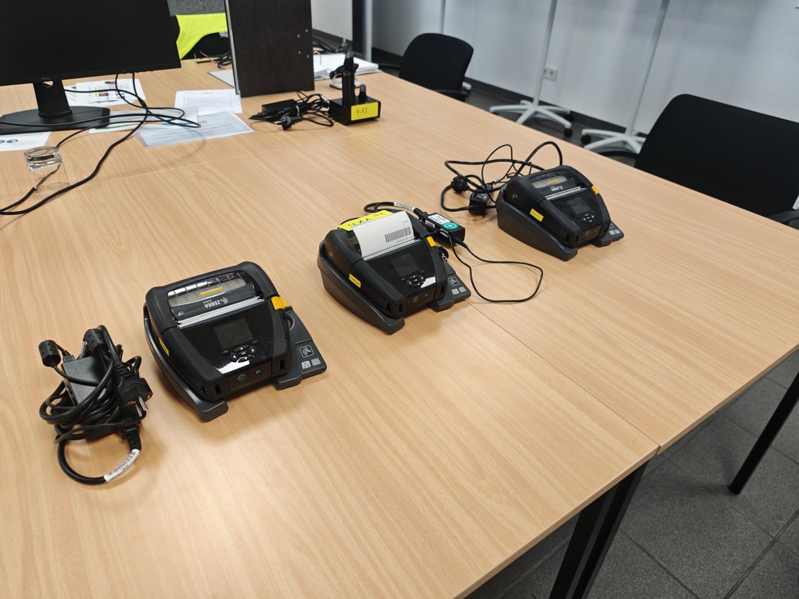 (3) Mobile thermal label printer ZEBRA ZQ630