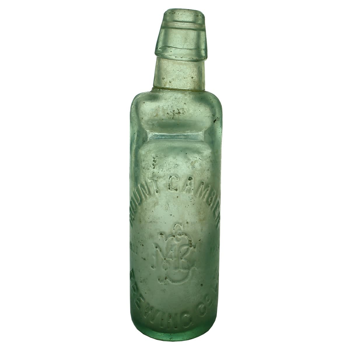 Codd. Mount Gambier Brewing Co. Ltd. Kilner Bros made with Bottle Made by added. All Way Pour. Aqua. 10 oz. (South Australia)