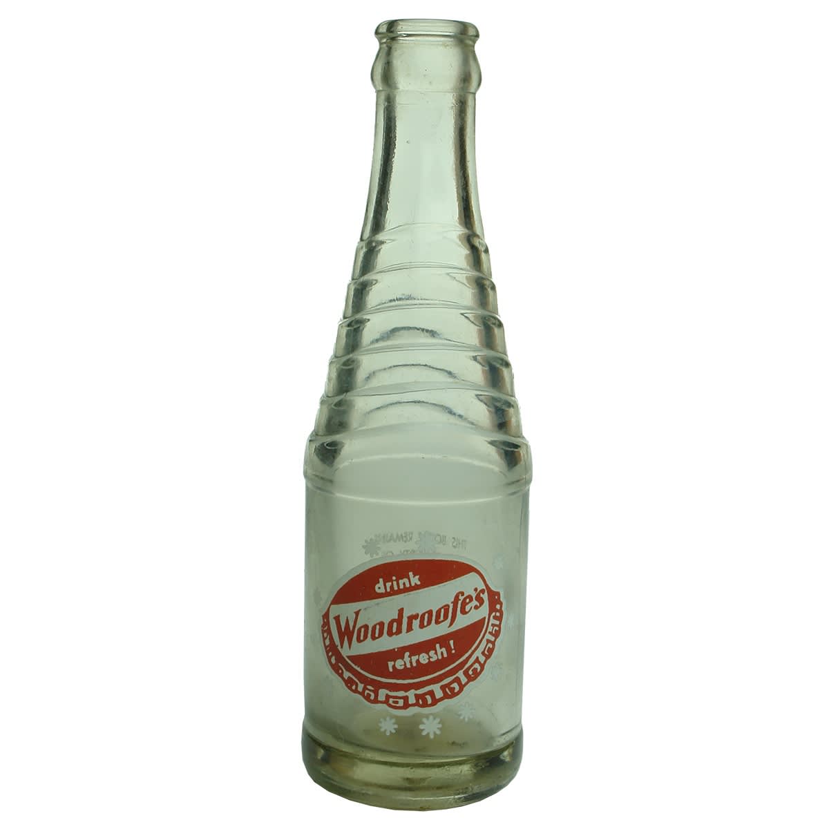 Crown Seal. W. Woodroofe Ltd., Norwood. Red and white print. (South Australia)