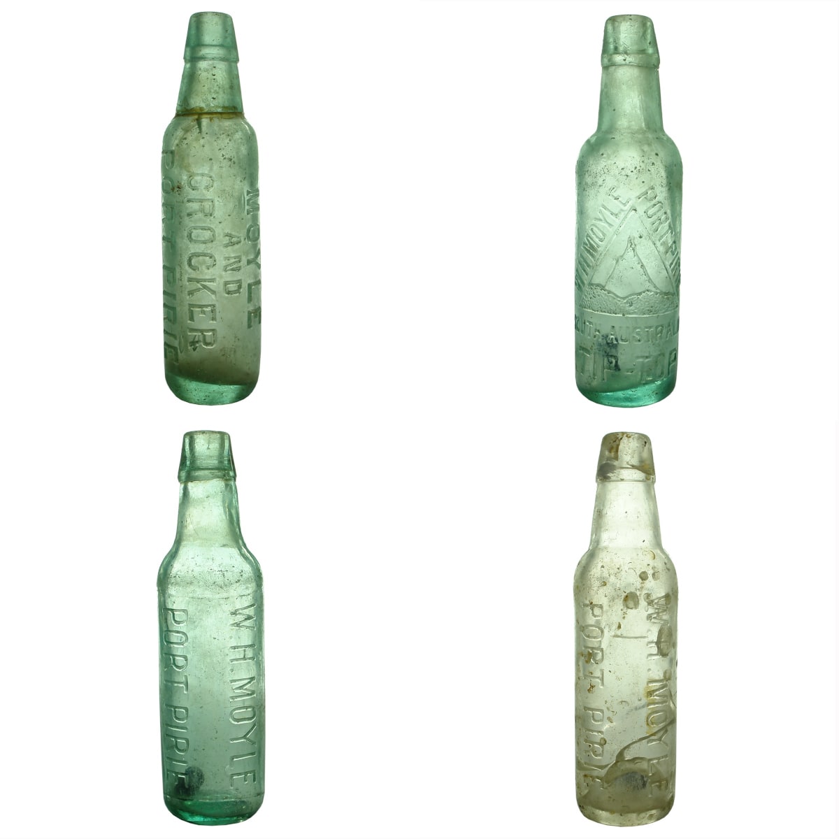4 W. H. Moyle and Moyle & Crocker Lamonts. Port Pirie. 10 oz. (South Australia)