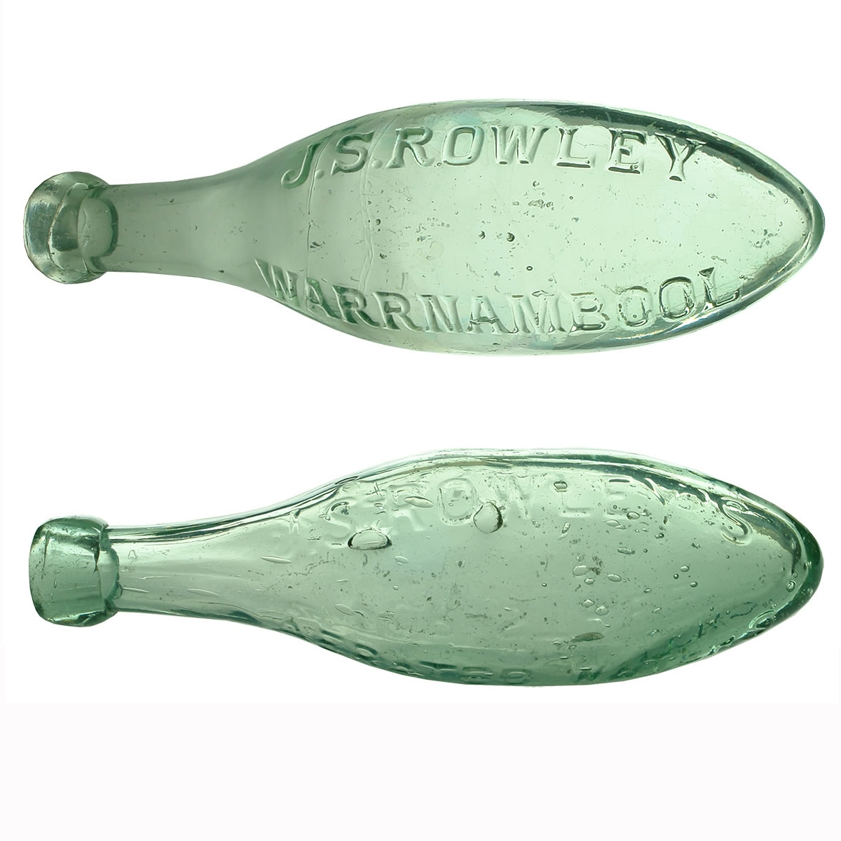 2 Torpedos: J. S. Rowley, Warrnambool; J. S. Rowley's Aerated Waters Timor Street Warrnambool. (Victoria)