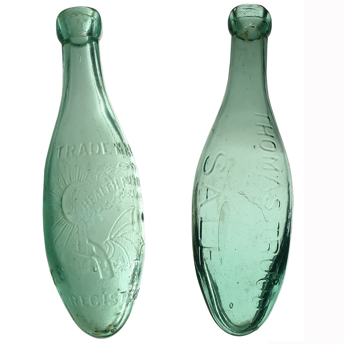 Two Torpedos. Thos Trood & Son, Melbourne. Health Purity; Thomas Trood, Sale. (Victoria)