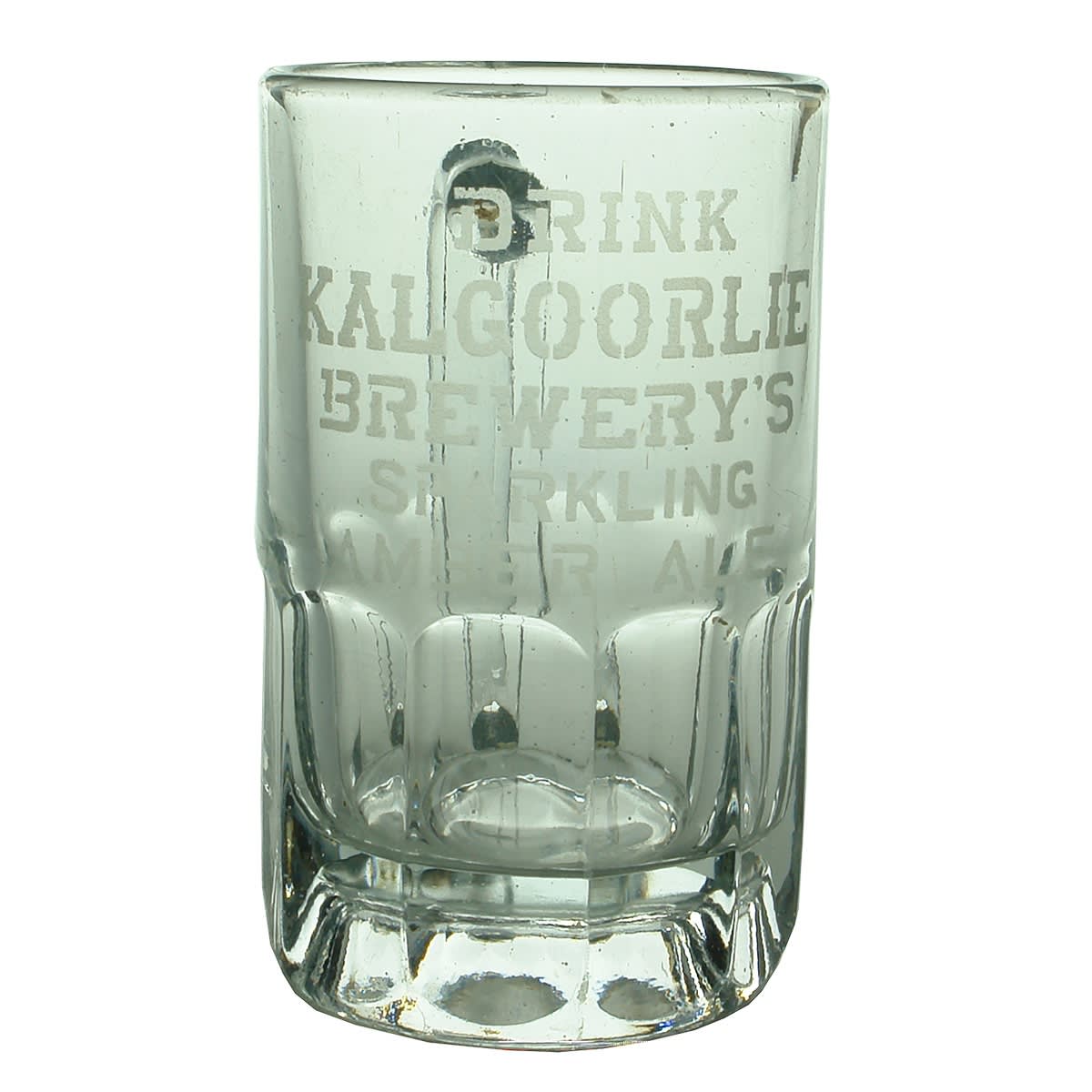 Large Beer Mug. Etched: Drink Kalgoorlie Brewery's Sparkling Amber Ale. (Western Australia)