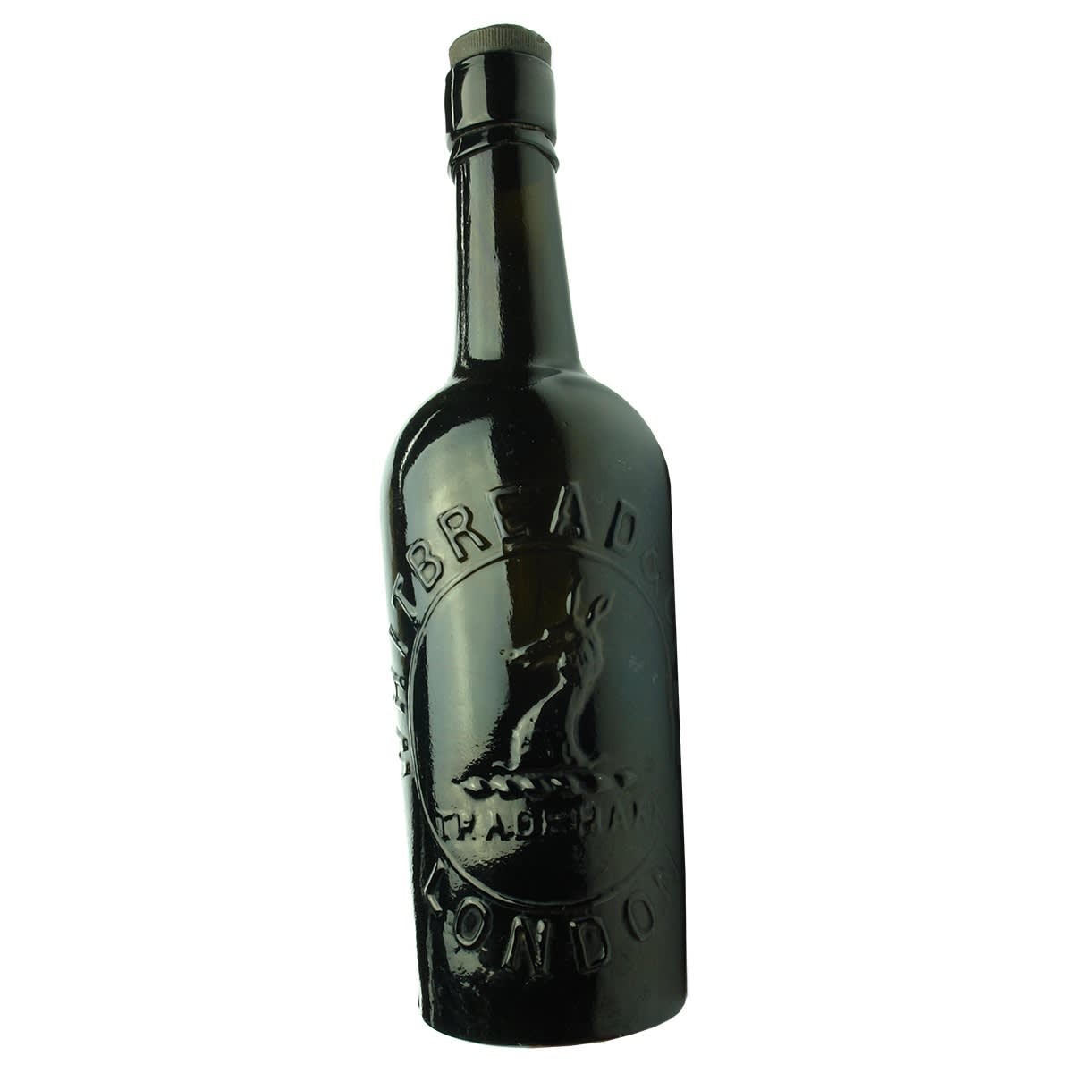 Beer. Whitbread  & Co Ltd, London. Internal Thread. Black. 26 oz. Original Stopper. (United Kingdom)