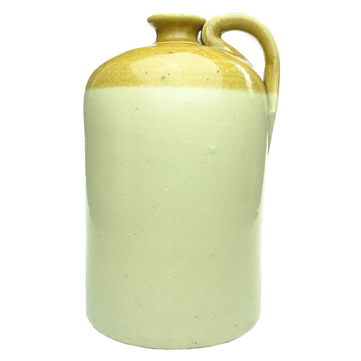 Plain one gallon stoneware Demijohn.
