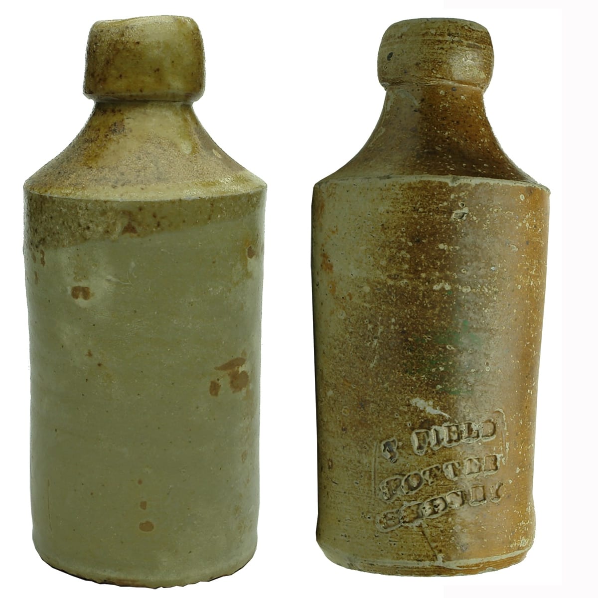 2 Ginger Beers: Tasmanian made Campbells or McHugh plain ginger beer; T. Field, Potter, Sydney. (Tasmania & New South Wales)