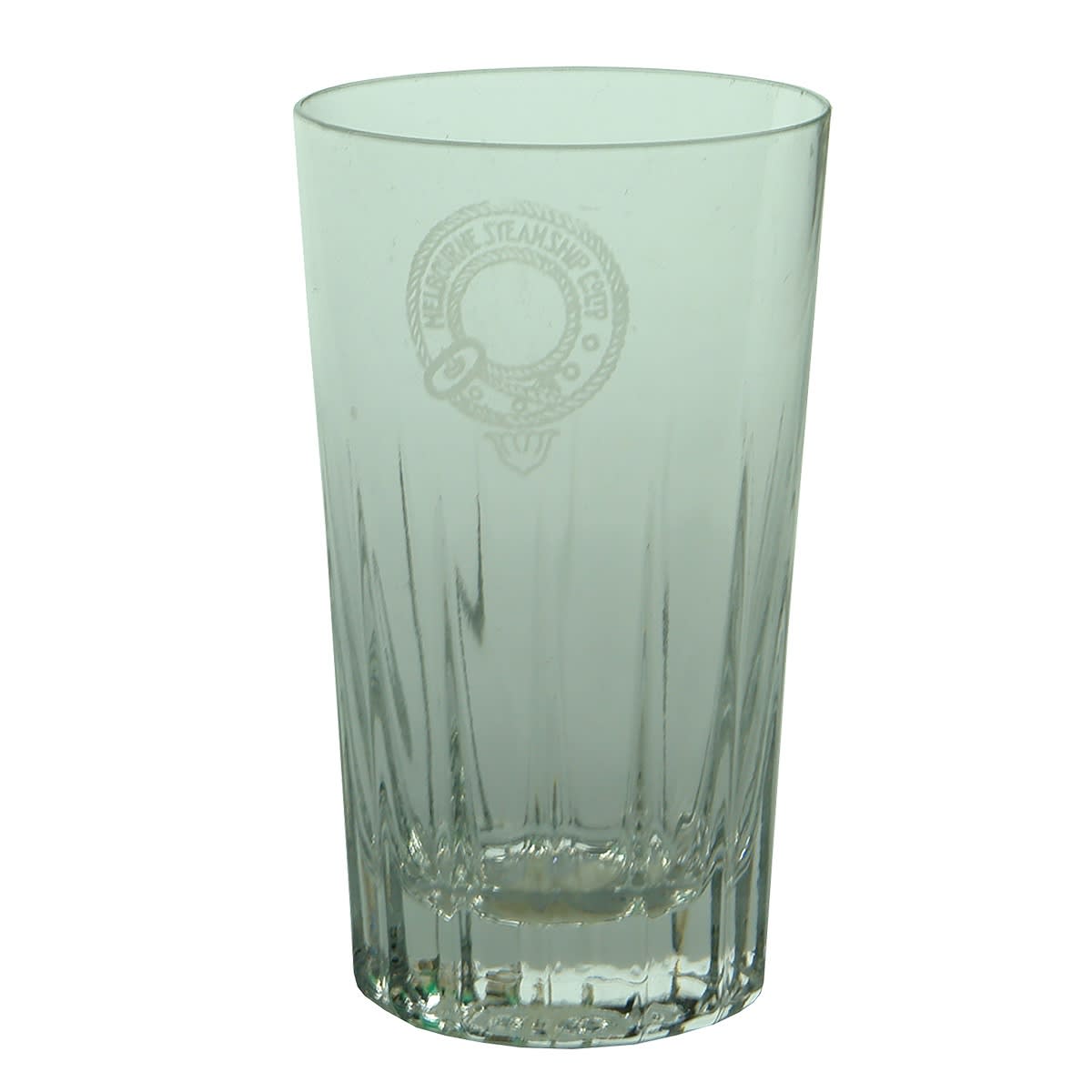 Shipping. Melbourne Steamship Co Ltd. Small Spirit Glass With Flutes. (Victoria)