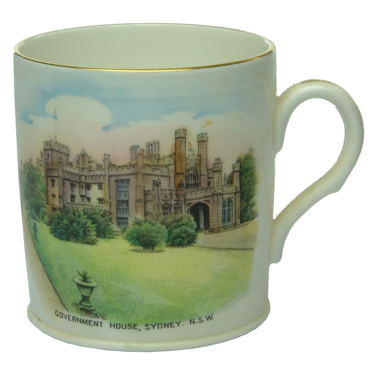 Souvenirware. Government House, Sydney, N. S. W. Mug. Shelley China. (New South Wales)