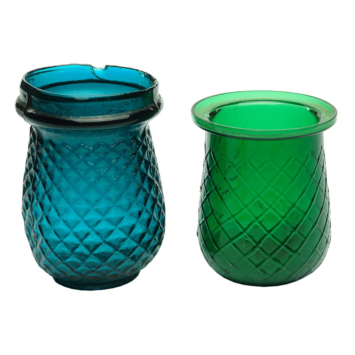 Lamps. Two green fairy or Christmas lights.