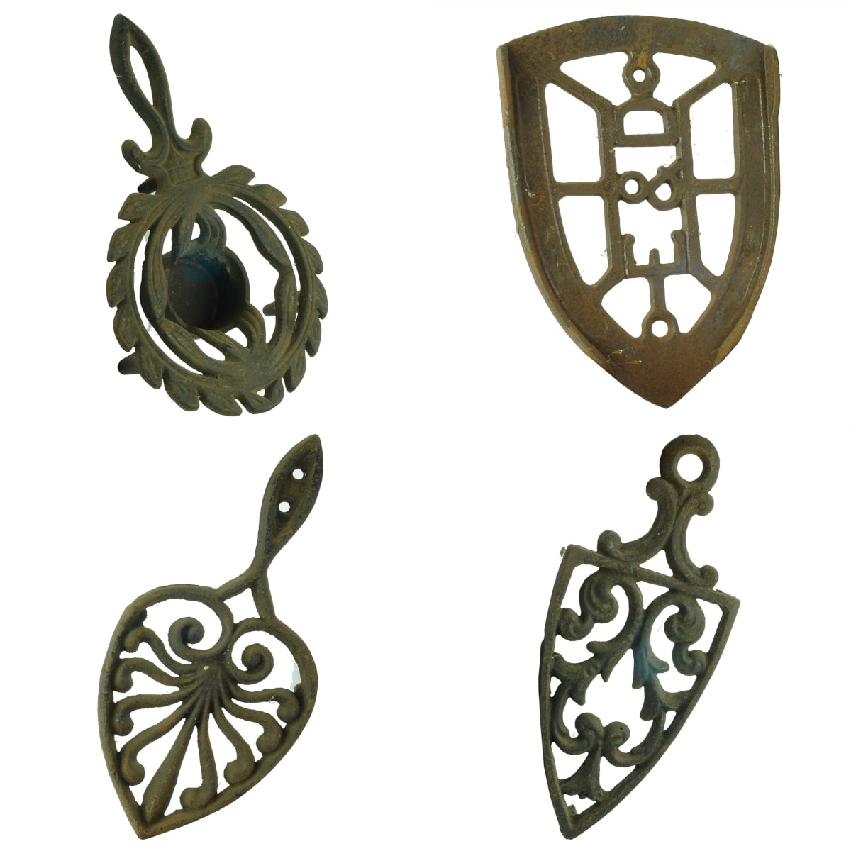 4 Cast Iron Trivets