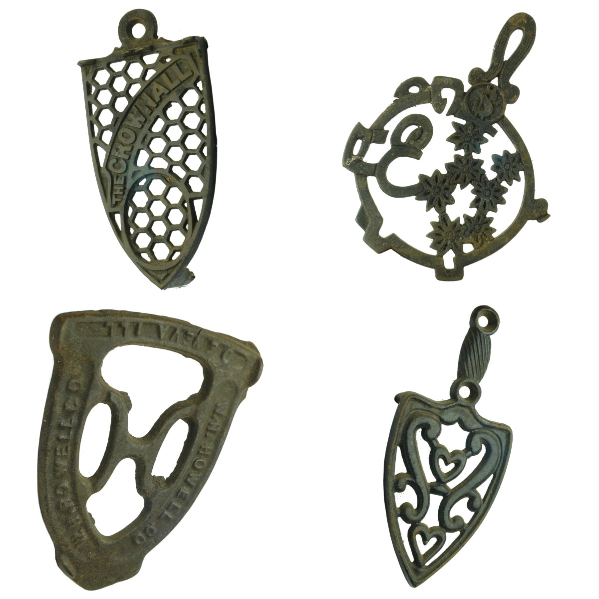 4 Cast Iron Trivets