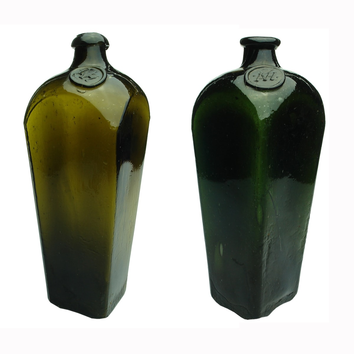 2 Sealed Gins. Both AVH. Olive Green and Dark Forest Green. Quart+.