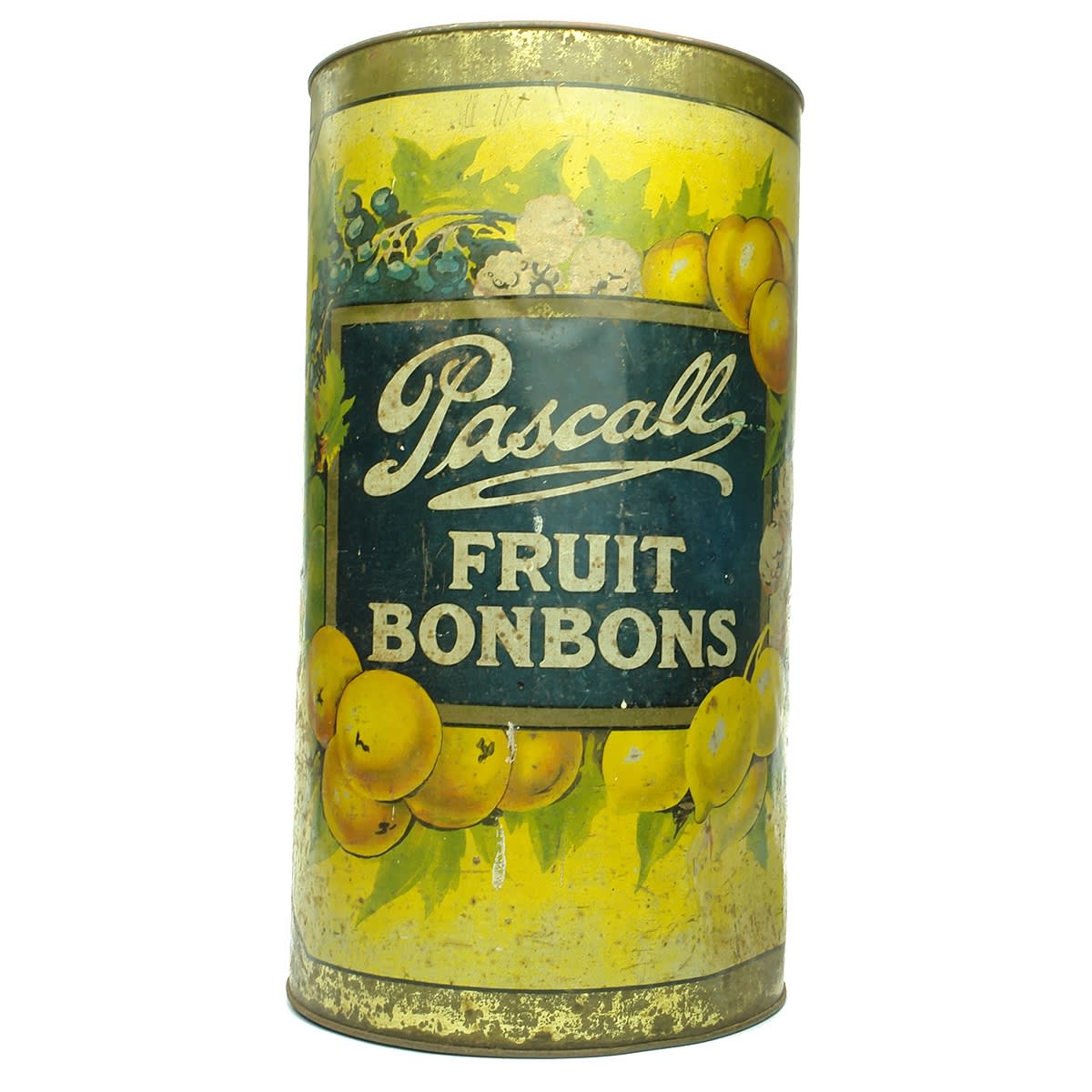 Tin. Pascall Fruit Bonbons. 20 Pounds. (Claremont, Tasmania)