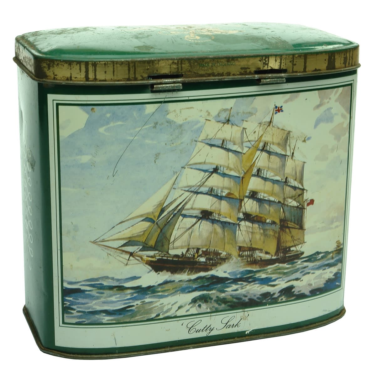 Tin. Cutty Sark. Biscuit or Sweets Tin.