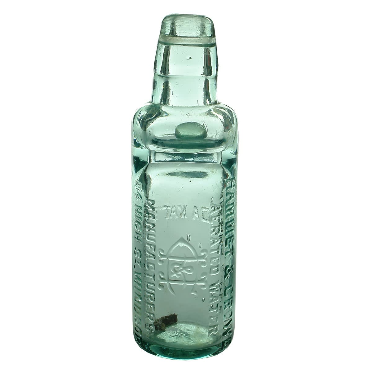 Codd. Hammet & Crowe, Windsor. All Way Pour. Aqua. 6 oz. (Victoria)