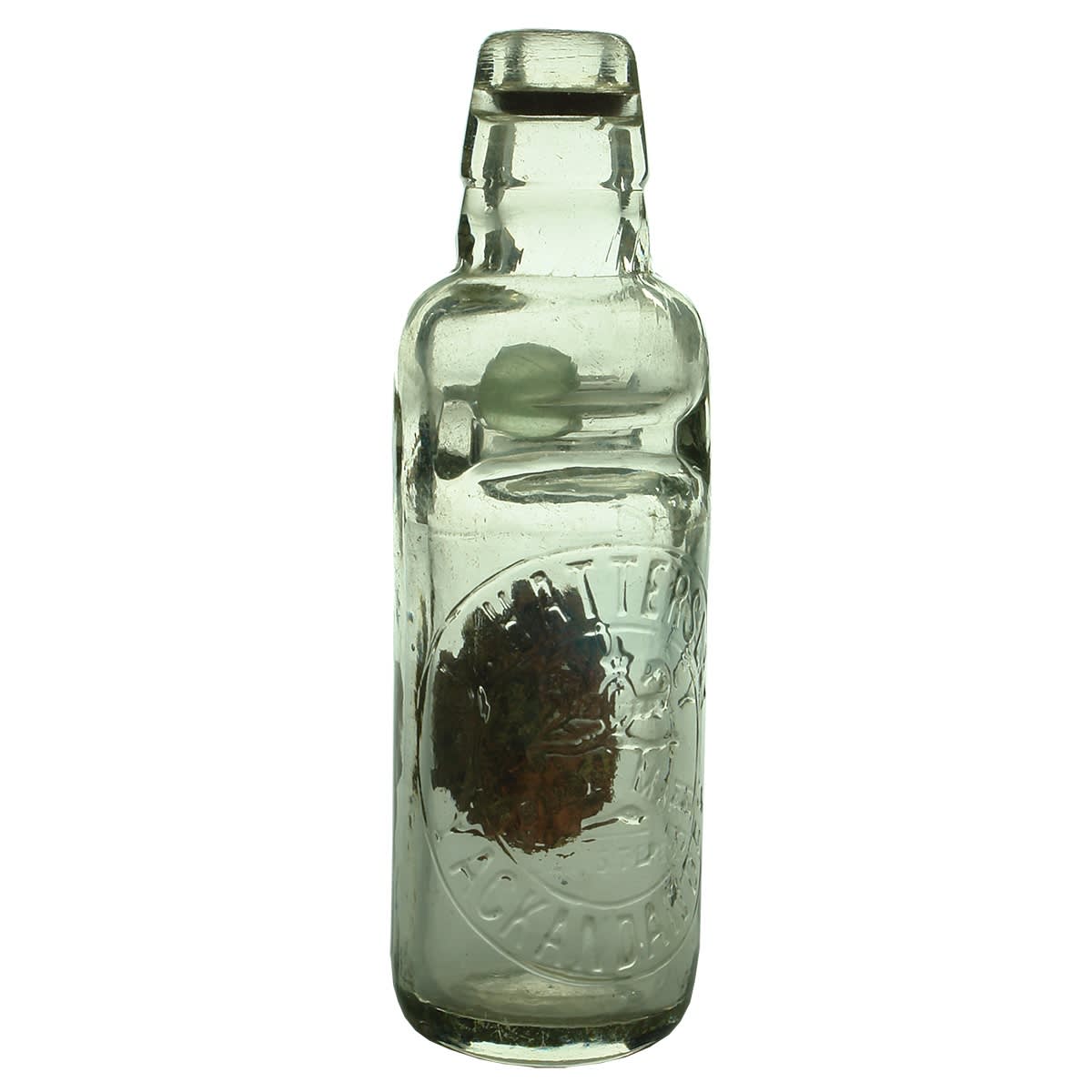Codd. J. Hattersley, Yackandandah. All Way Pour. Clear. 6 oz. Meurant, Yackandandah Label. (Victoria)